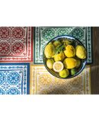 Tovaglietta Blues in poliuretano blu mediterraneo - 1,8x33x44 cm