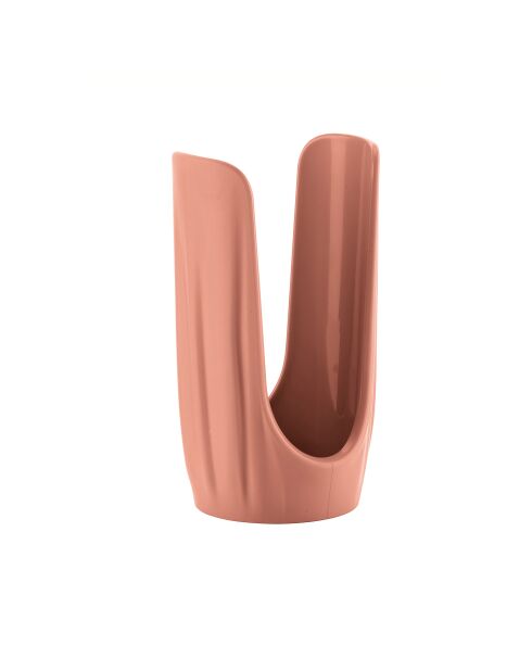 Tierra Glashalter aus hellem Terrakotta - 18,5x10,3x9,5 cm