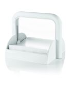 Porte-serviettes blanche - 17x18x21,5 cm