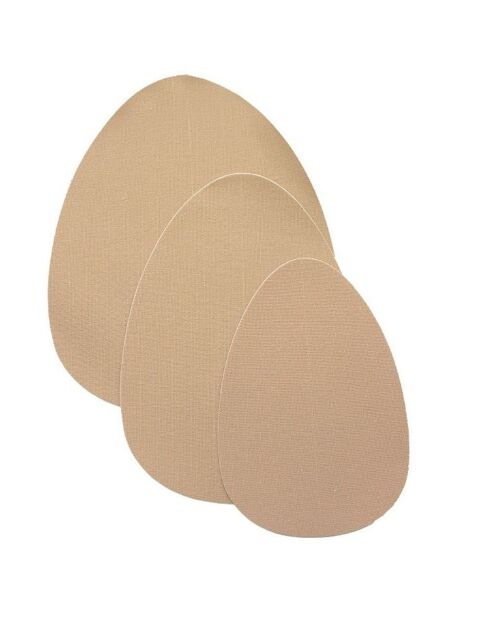 3 Paires de Pads Adhésifs & 6 Caches-Tétons satinés beiges
