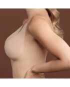 3 Paires de Pads Adhésifs & 6 Caches-Tétons satinés beiges