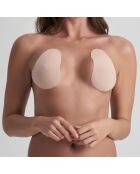 3 Paires de Pads Adhésifs & 6 Caches-Tétons satinés beiges