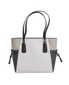 Bolsa Voyager grande en blanco y negro - 15,9x27,9x29,2 cm