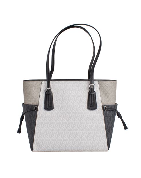 Bolsa Voyager grande en blanco y negro - 15,9x27,9x29,2 cm