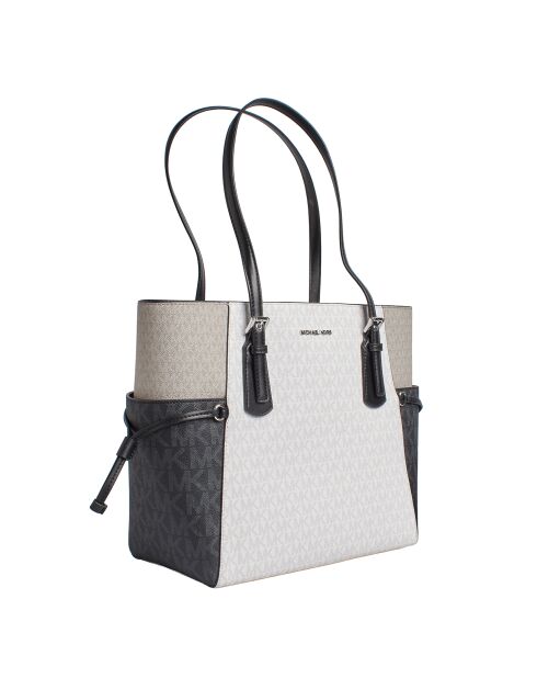 Bolsa Voyager grande en blanco y negro - 15,9x27,9x29,2 cm