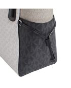 Bolsa Voyager grande en blanco y negro - 15,9x27,9x29,2 cm