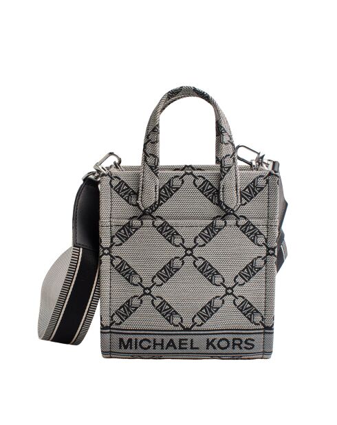 Gigi handtas klein model grijs met patronen - 17,1x20,3x7,6 cm