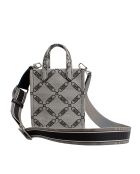 Gigi handtas klein model grijs met patronen - 17,1x20,3x7,6 cm