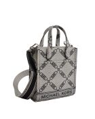 Gigi handtas klein model grijs met patronen - 17,1x20,3x7,6 cm