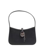 Bandolera Lyra de piel negra - 22,9x14x5,1 cm