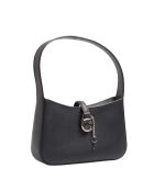 Bandolera Lyra de piel negra - 22,9x14x5,1 cm