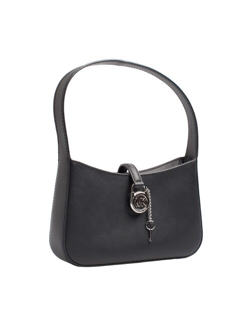 Bandolera Lyra de piel negra - 22,9x14x5,1 cm