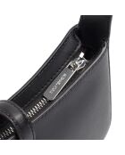 Bandolera Lyra de piel negra - 22,9x14x5,1 cm