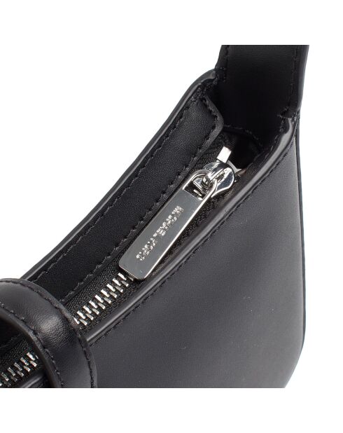 Bandolera Lyra de piel negra - 22,9x14x5,1 cm