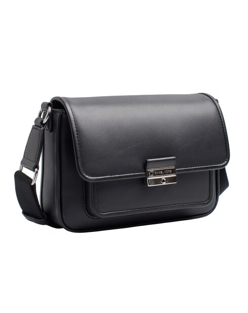 Bandolera Bradshaw mediana de piel negra - 23,5x16,4x5,7 cm