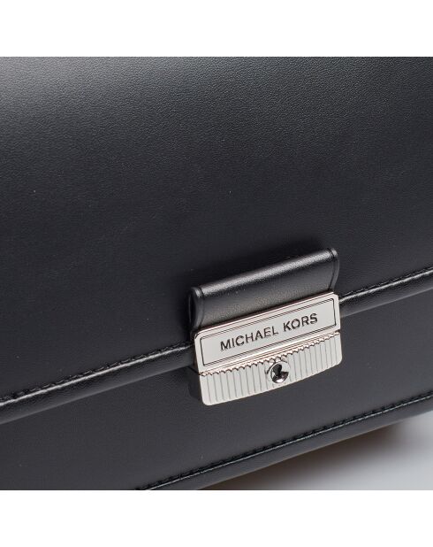 Bandolera Bradshaw mediana de piel negra - 23,5x16,4x5,7 cm