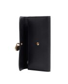 Portefeuille en cuir Hamilton noir - 19.5x10 cm