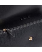 Portefeuille en cuir Hamilton noir - 19.5x10 cm