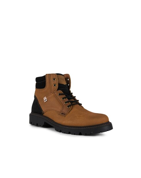 Banes laarzen van 100% nubuck, lichtbruin/zwart