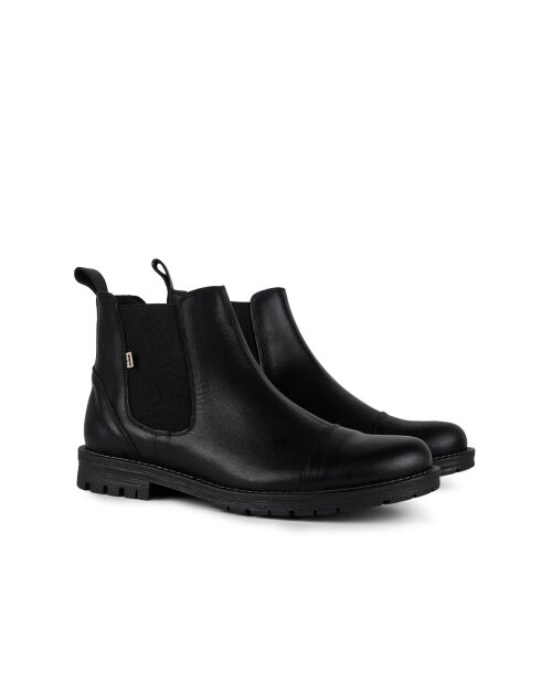 Chelsea boots 100 % cuir Movar noires