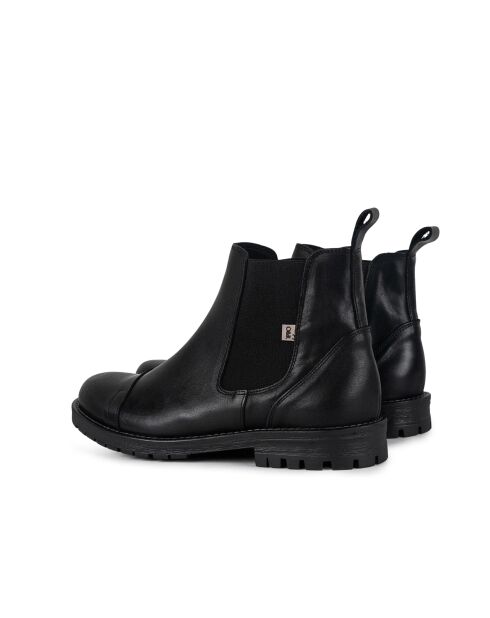 Chelsea boots 100 % cuir Movar noires