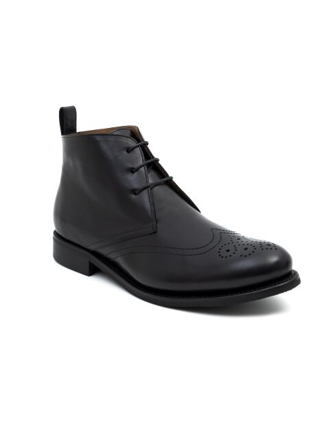 Botas negras Goodyear Welt 100% piel de Greseli