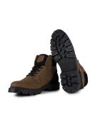 Banes taupe leren laarzen van suède en nubuck