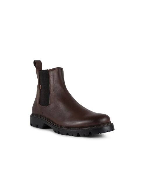 Chelsea boots 100 % cuir Brio marron