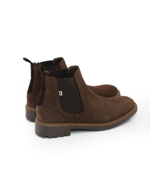 Bruine suède Chelsea-laarzen van Norbel