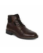 Bruine laarzen van suède en leer Prini