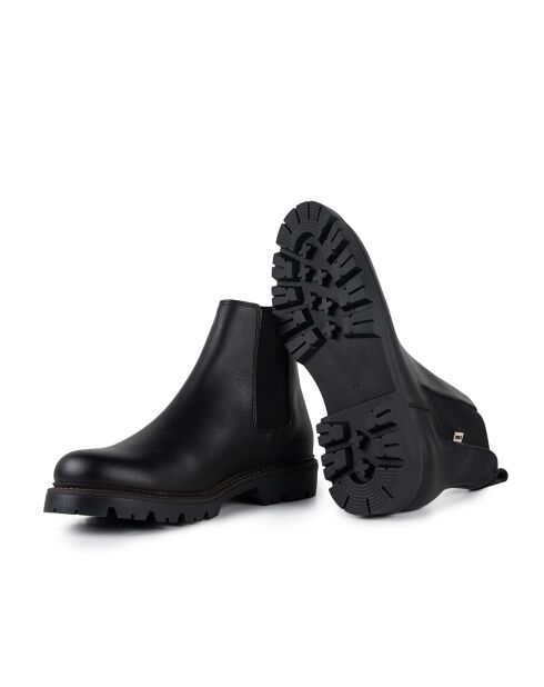 Chelsea boots 100 % cuir Brio noires