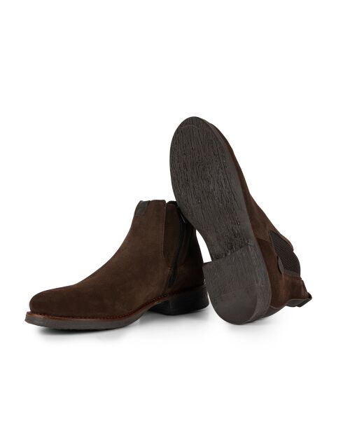 Chelsea-Stiefel Sorclip aus Veloursleder dunkelbraun