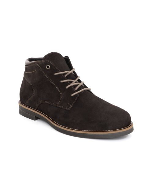 Boots  en daim Surobo marron foncé