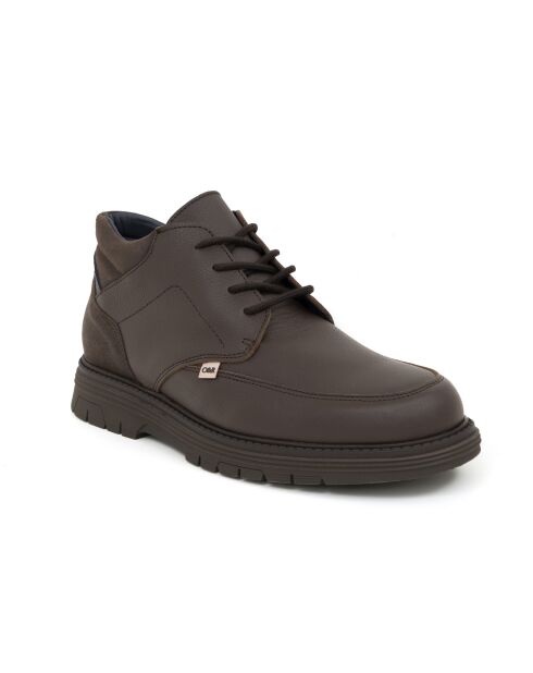 Bottes en daim et en cuir Bortano marron