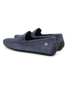 Blauwe suède instappers van Semiz