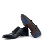 Monks 100% zwart Crevil leer