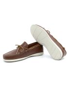 Nalanor lichtbruine bootschoenen van 100% leer