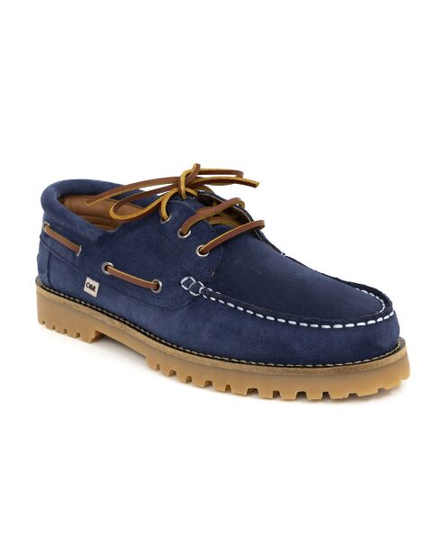 Scarpe da barca Suni in pelle scamosciata blu