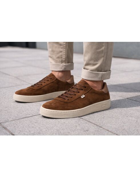 Baskets en daim Selnor marron clair
