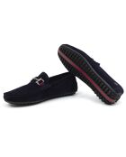 Blauwe slipper van suède van Sildon