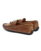 Eliam lichtbruine instappers van 100% leer