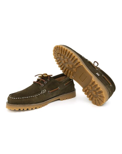 Suni groene suède bootschoenen