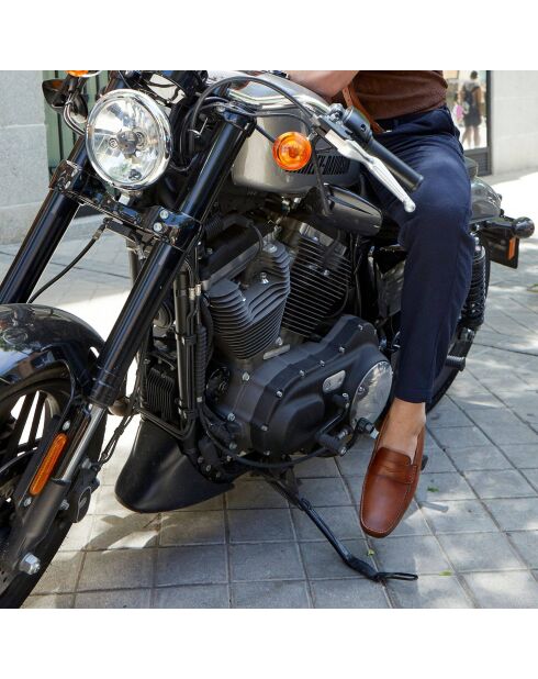 Pascal mocassins van 100% leer, lichtbruin