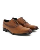 Chaussures Oxford 100 % cuir Panoli marron clair
