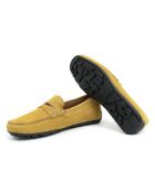 Mocassins en daim Sedena jaunes moutarde