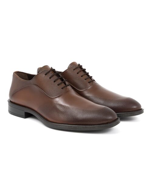 Chaussures Oxford 100 % cuir Chaptor marron clair