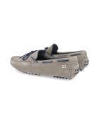 Mokassins Suzmor aus grauem Veloursleder