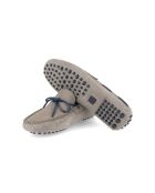 Mokassins Suzmor aus grauem Veloursleder