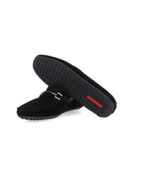 Solon instappers van zwart suède