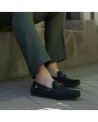 Solon instappers van zwart suède